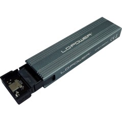 "LC Power External Storage Enclosure USB 3.2 (Gen 2x1) M.2 Card - Fast PCIe NVMe & SATA Solutions for Ultimate Data Storage!"